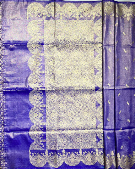 Soft Tissue Silk Saree – Royal Purple with Zari Work