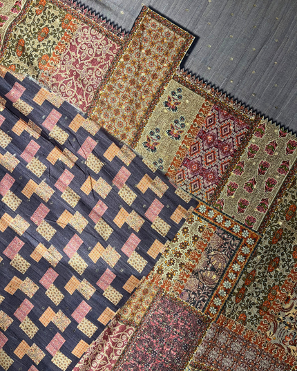 Khadi Saree – Digital Print & Handloom Weave