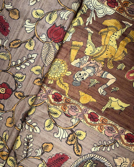 Raw silk- Kalamkari print