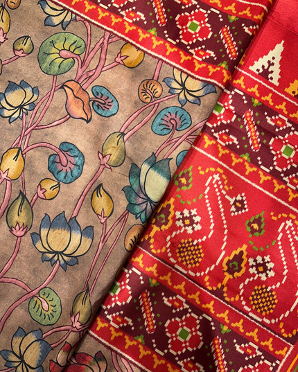 Raw silk - Ikkat print
