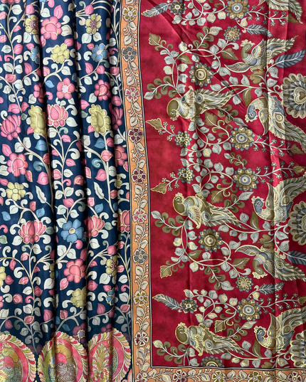 Satin Crep- Kalamkari print
