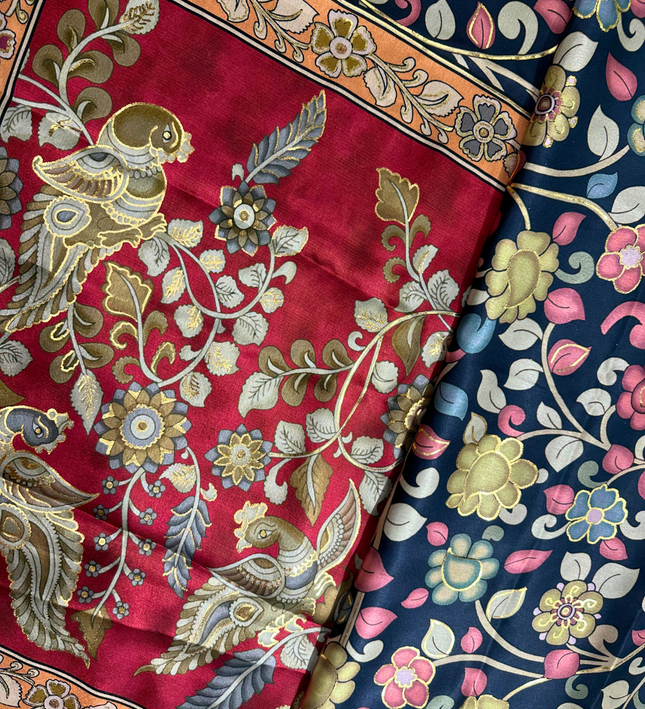 Satin Crep- Kalamkari print