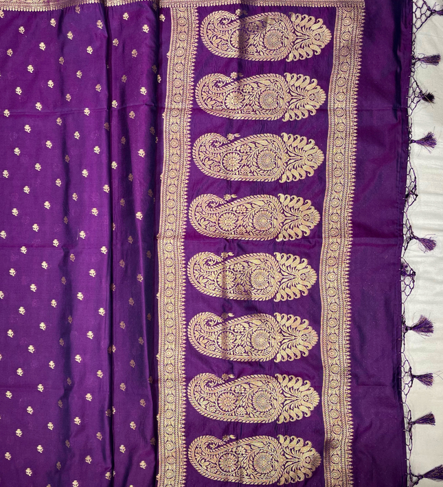 Soft Silk Zari Bhutta Saree