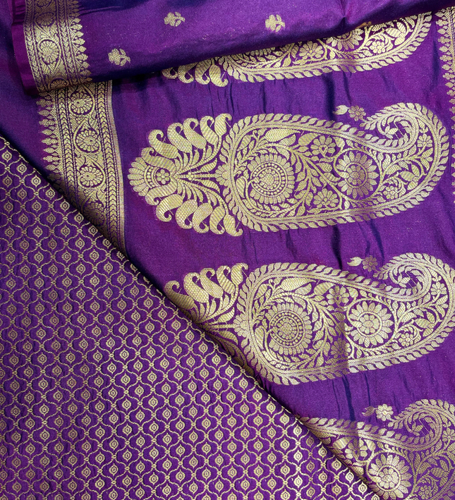 Soft Silk Zari Bhutta Saree