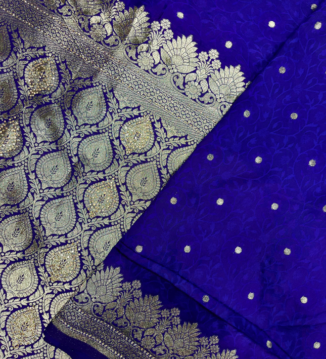 Raw Silk Zari Border Saree