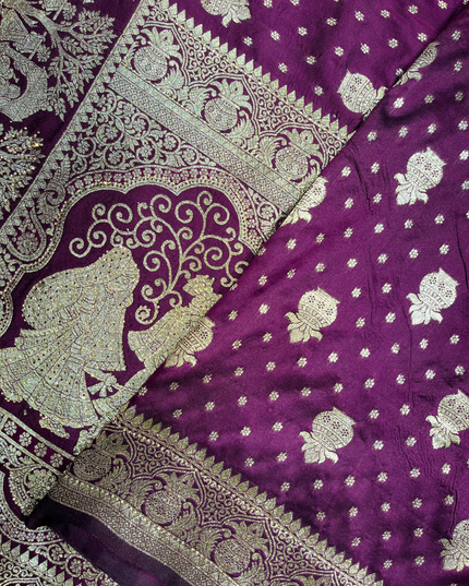 Raw Silk Banarasi Jaal Saree