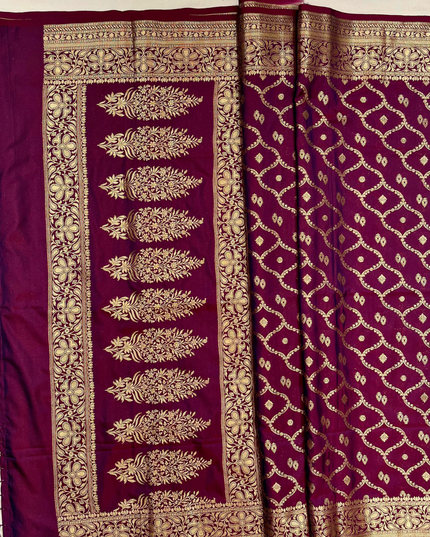Raw Silk Zari Border Saree
